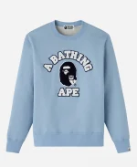 OVO x BAPE College Denim Crewneck
