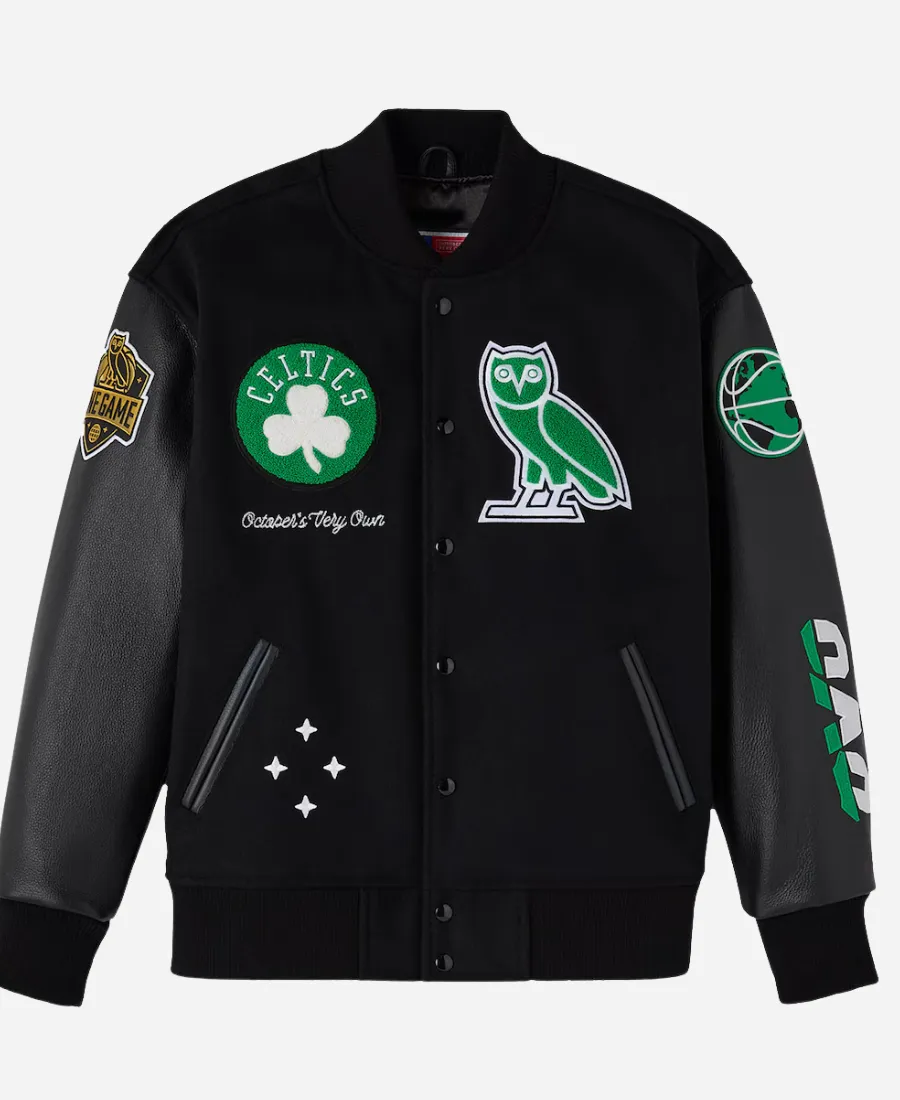 OVO x Boston Celtics Varsity Jacket OVO x Boston Celtics Varsity Jacket