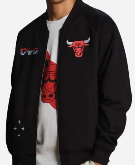 OVO x NBA Chicago Bulls Black Jacket