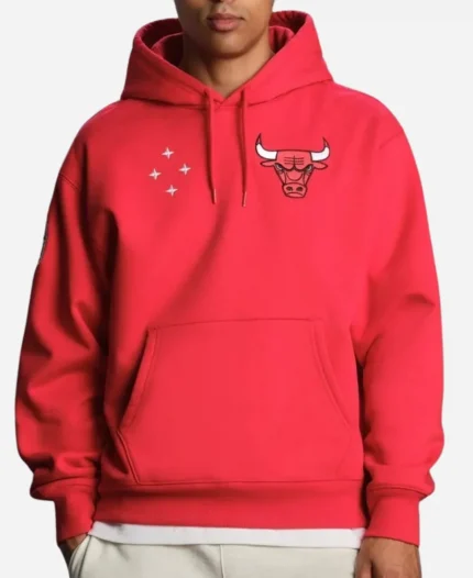 OVO x NBA Chicago Bulls Red Hoodie