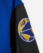 OVO x NBA Golden State Warriors Royal Full-Snap Varsity Jacket