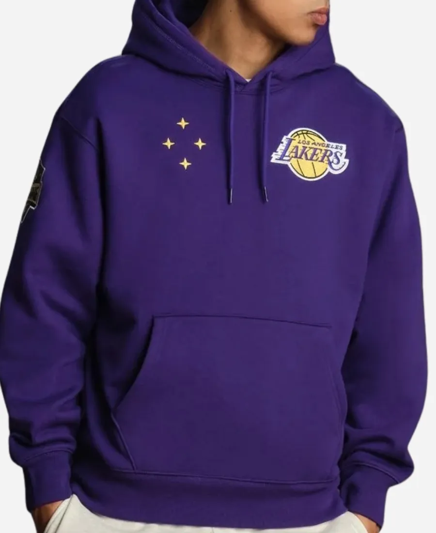 OVO x NBA Los Angeles Lakers Purple Hoodie OVO x NBA Los Angeles Lakers Purple Hoodie