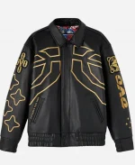 OVO x NBA One Game International Leather Varsity Jacket