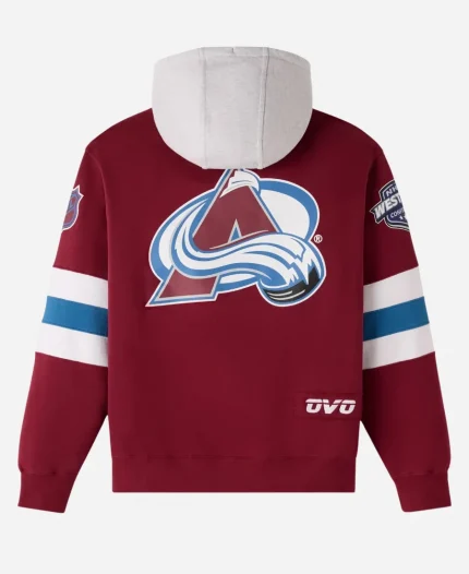 October's Very Own OVO x NHL Colorado Avalanche Burgundy Hoodie