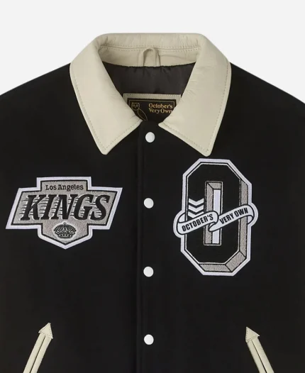October's Very Own OVO x NHL Los Angeles Kings Black Varsity Jacket
