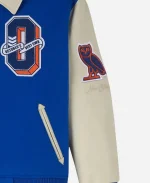 October's Very Own OVO x NHL New York Islanders Blue Varsity Jacket