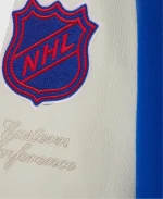 October's Very Own OVO x NHL New York Rangers Blue Varsity Jacket