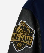 October's Very Own X NBA Oklahoma City Thunder Wool & Leather Varsity Jacket