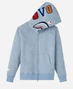 October's Very Own x BAPE Neon 1st Camo Shark Full-Zip Hoodie