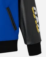 October's Very Own x NBA Golden State Warriors Royal Varsity Jacket