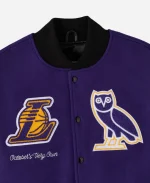 October's Very Own x NBA LA Lakers Varsity Jacket - Purple