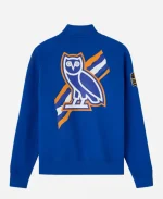 Octobers Very Own x NBA New York Knicks Heavyweight Blue Full-Zip Fleece Jacket