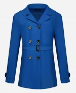 Overcoat Double Breasted Notch Lapel Trench Coat