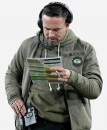 Packers Coach 2025 Matt LaFleur Salute To Service Jacket - Olive Green