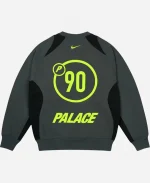 Palace x Nike Total P90 Black Crewneck Sweatshirt