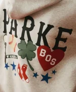 Parke Boston Graphic Grey Pullover Hoodie