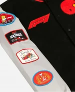 Peanuts x F1 Las Vegas Grand Prix Varsity Jacket - Black