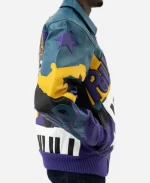 Pelle Pelle 50 Years Of Hip Hop Purple Blue Leather Bomber Jacket