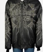 Pelle Pelle Studded Marc Buchanan Black Leather Jacket
