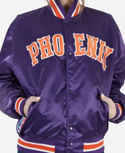 Phoenix Suns Satin Bomber Jacket