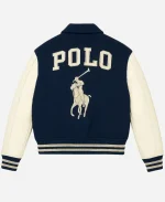 Polo Ralph Lauren Equestrian Rider Embroidery Vintage Wool Varsity Jacket