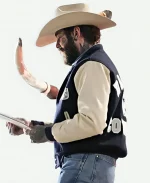 Post Malone Thanksgiving Salvation Army Red Kettle Kickoff 2025 Dallas Cowboys Varsity Jacket