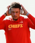 Preseason 2025 Patrick Mahomes Red Sleeveless Hoodie