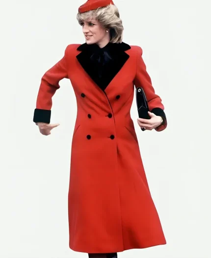 Princess Diana Red Coat