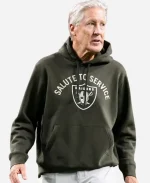 Raiders Salute to Service Pete Carroll Hoodie - Olive Green