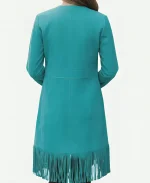 Reba McEntire The Voice S28 Fringe Coat - Blue
