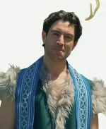 Robbie Simpson Tv Series Finding Mr. Christmas Season 02 Green Shearling Sleeveless Costume Coat