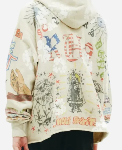 Saint Michael x Denim Tears Beige Pullover Hoodie