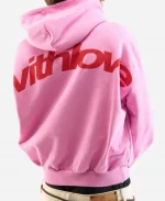 Scuffers With love Sign Pink Hoodie