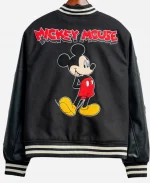 Shoe Palace x Disney's Mickey & Friends Mickey Mouse Icon Black Varsity Jacket