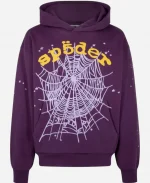Sp5der Purple Hoodie