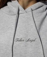 Subdued Fallen Angel Grey Hoodie