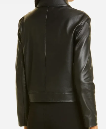 Supinder Wraich TV Series Allegiance 2024 Sabrina Sohal Black Leather Jacket