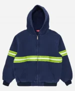 Supreme Reflective Stripe Hooded Work Jacket