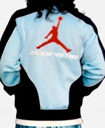 Supreme x Jordan Tricot Track Jacket - Blue