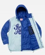 Supreme x Mitchell & Ness Quilted Sports Blue Jacket