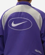 Supreme x Nike Water Resistant Mesh Panelling Purple Track Jacket