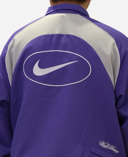 Supreme x Nike Water Resistant Mesh Panelling Purple Track Jacket