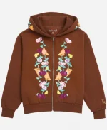 Taylor Swift The Eras Tour 2025 Acoustic Piano Flower Printed Zip Up Hoodie