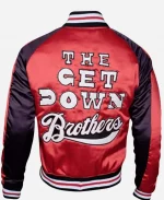 The Get Down Brothers Red & Blue Varsity Jacket