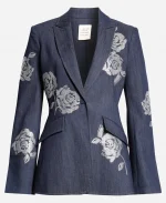 Tulip Aok Electric Bloom S01 Rose Denim Blazer
