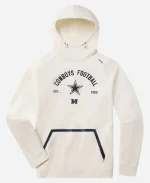 UNRL Cowboys Crossover White Hoodie