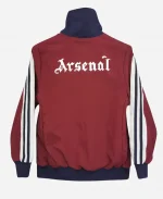Unisex Arsenal Retro Windbreaker Red Zipper Jacket