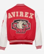 Unisex Avirex Champion Wildcat Red Varsity Leather Jacket