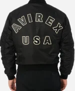 Unisex Avirex MA-1 Nylon Black Bomber Jacket
