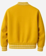 Unisex Baseball Yellow Varsity Jacket - For Sale